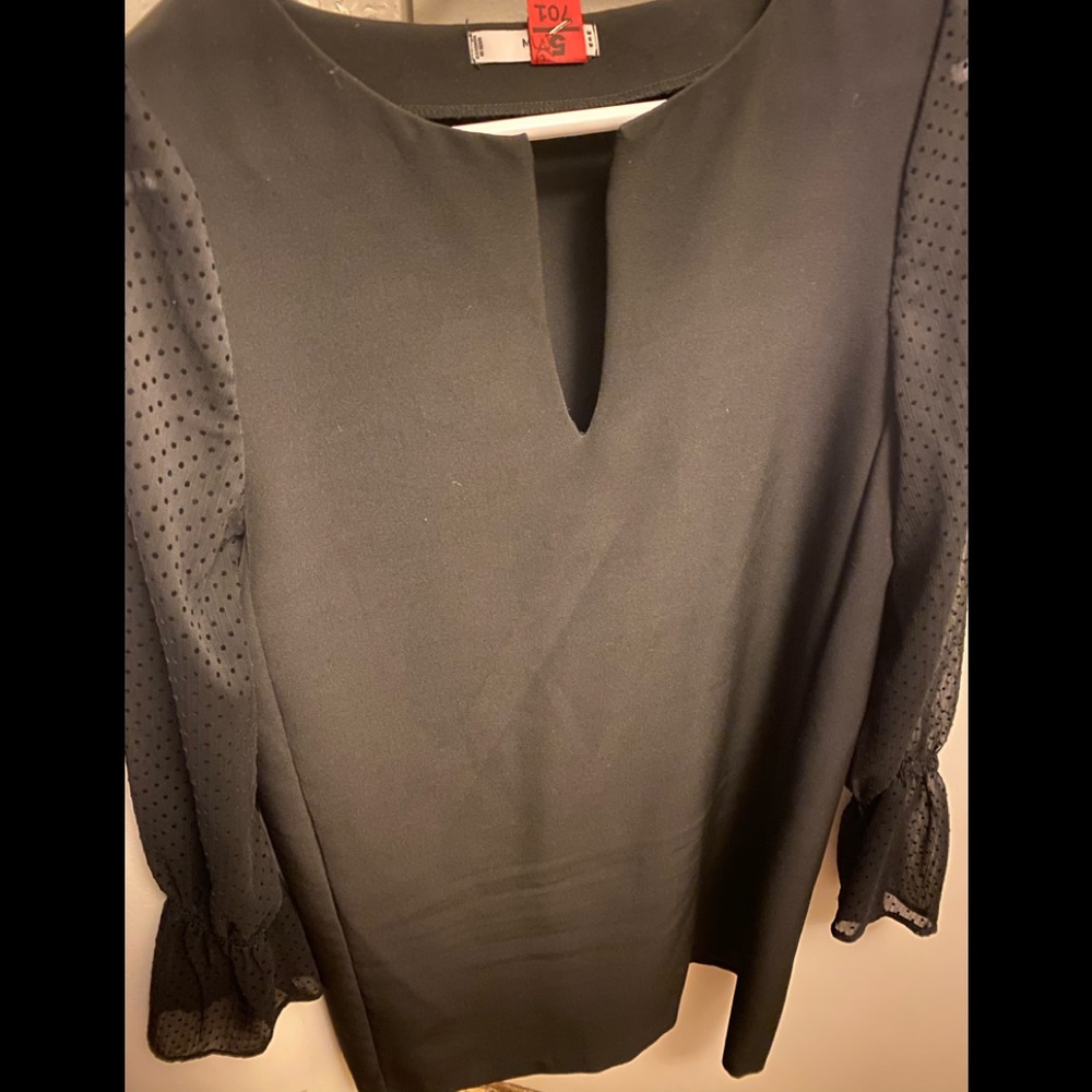 Black mini dress from Mango